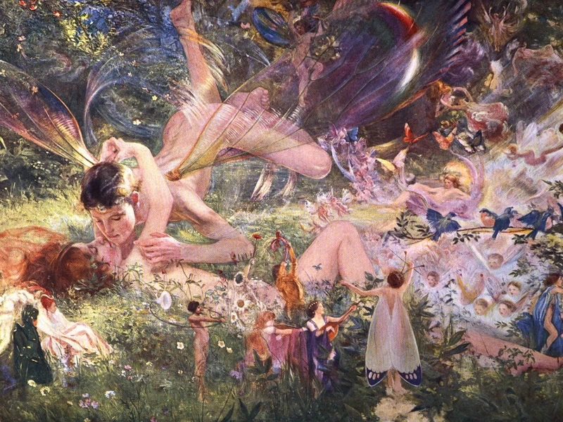 1873-Charles Henry Sims - Un corteggiamento fatato, 1898